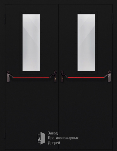Фото двери «Двупольная со стеклом и антипаникой №64» в Сергиеву Посаду