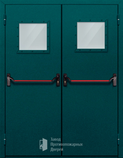 Фото двери «Двупольная со стеклом и антипаникой №56» в Сергиеву Посаду