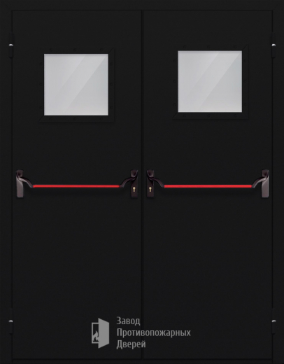 Фото двери «Двупольная со стеклом и антипаникой №54» в Сергиеву Посаду