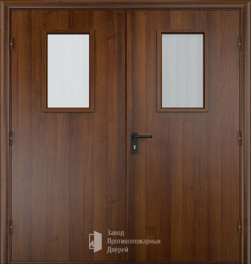 Фото двери «Двупольная МДФ со стеклом EI-30» в Сергиеву Посаду