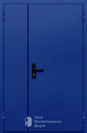 Фото двери «Полуторная глухая (синяя)» в Сергиеву Посаду
