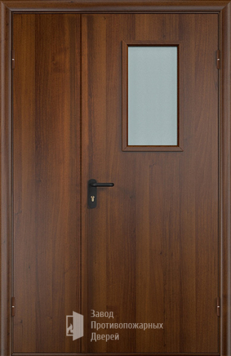 Фото двери «Полуторная МДФ со стеклом EI-30» в Сергиеву Посаду