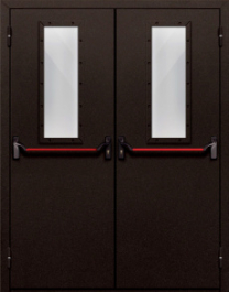 Фото двери «Двупольная со стеклом и антипаникой №610» в Сергиеву Посаду