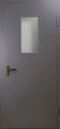 Фото двери «Техническая дверь №4 однопольная со стеклопакетом» в Сергиеву Посаду