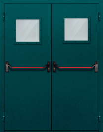 Фото двери «Двупольная со стеклом и антипаникой №56» в Сергиеву Посаду