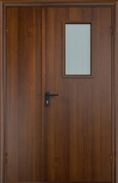 Фото двери «Полуторная МДФ со стеклом EI-30» в Сергиеву Посаду